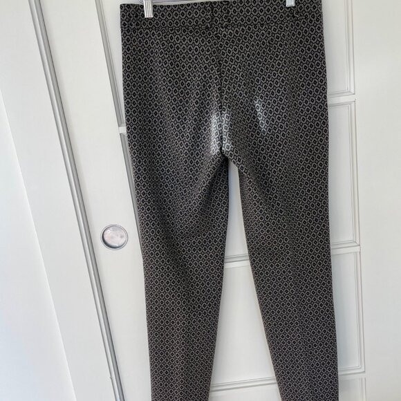 Diamond pattern trousers in size 6 (size 42 IT) made by Anna Seravalli - Picture 3 of 5